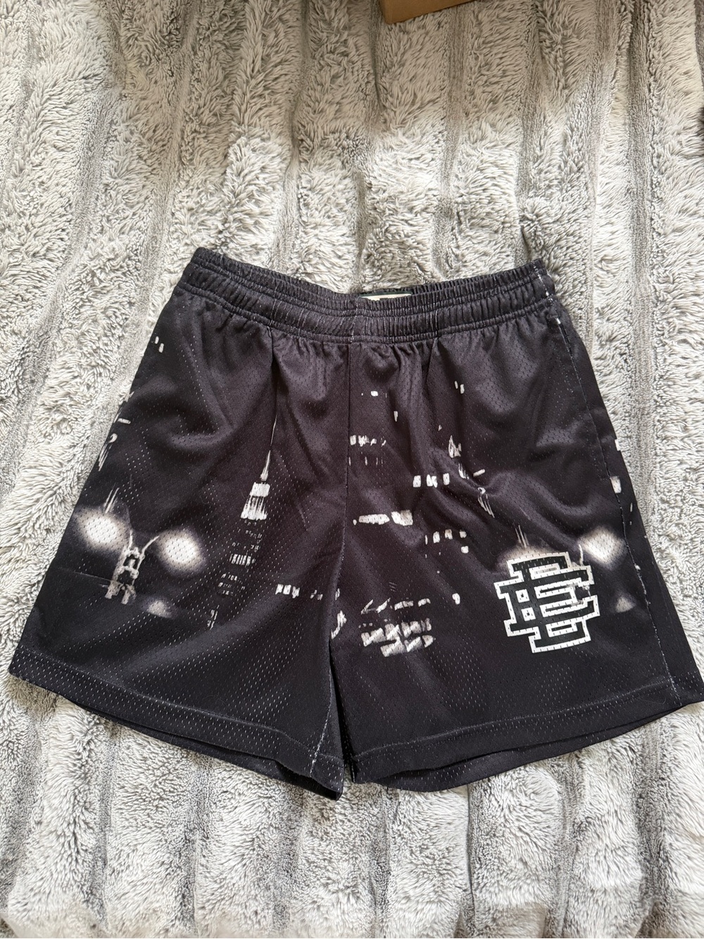 Eric Emanuel Black Nightscape Athletic Shorts